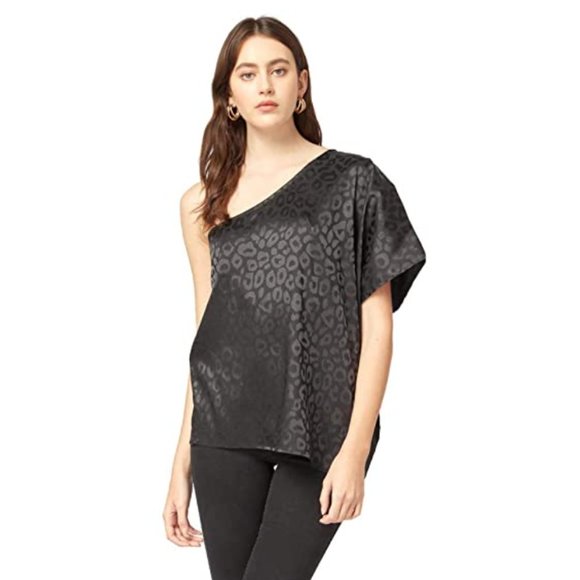 Entro Women's Leopard One Shoulder Top - Picture 15 of 16